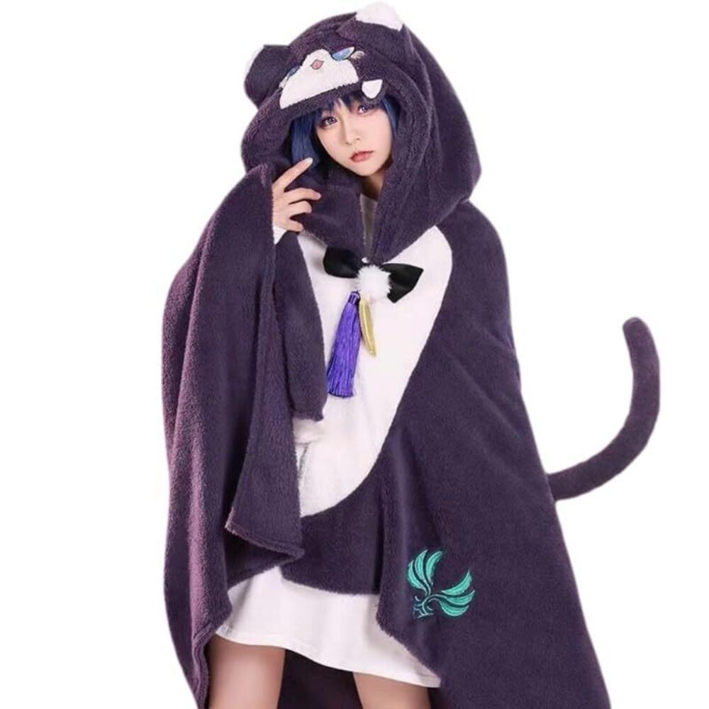 8087 Anime Blankets, Fluffy Wearable Blanket For Cosplay and Home,One